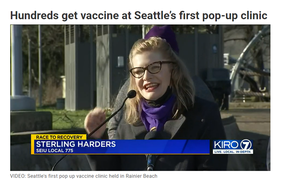 Hundreds get vaccine at Seattle’s first pop-up clinic