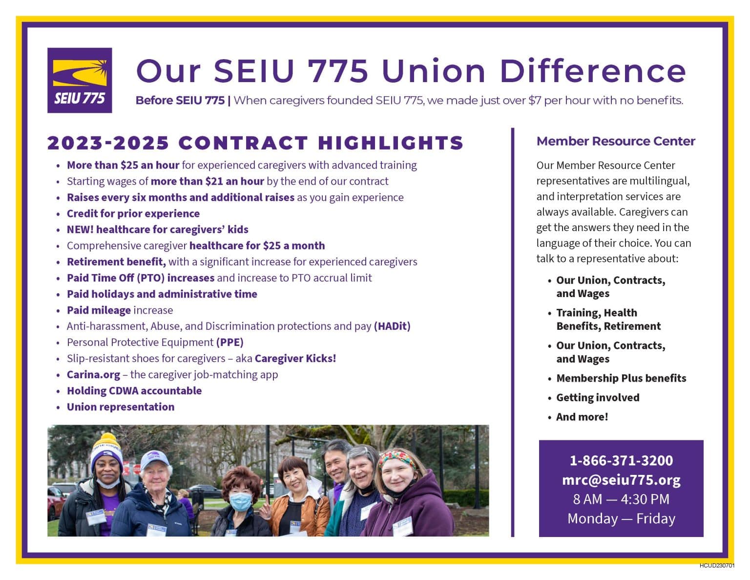 The Union Difference SEIU 775 Caregivers Experience SEIU 775